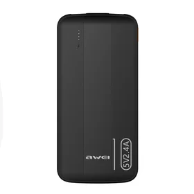 Ārējā baterija Power Bank Awei P20K 5V/2.4A 10000mAh melna