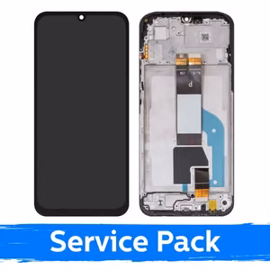 LCD ekrāns saderīgs ar Xiaomi Redmi 15C 4G / Poco C85 (ES versija) melns ar rāmi (Service Pack)