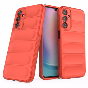 Viedtālruņa apvalks Magic Shield Samsung Galaxy A24 4G elastīgs aizsargs - sarkans