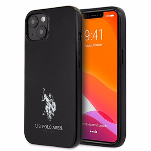 US Polo USHCP13SUMHK iPhone 13 mini 5.4" melns/melns cietais apvalks Horses Logo