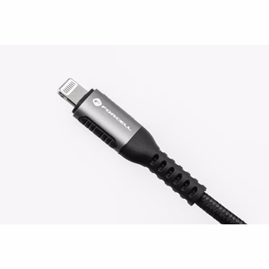 FORCELL F-ENERGY C257 kabelis USB A uz Lightning 2,4A 12W Cafule 1,2 m melns