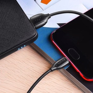 USB kabelis Borofone BX19 USB-A uz MicroUSB 1,0 m melns