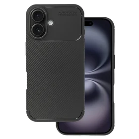 Tel Protect Carbon Elite maciņš iPhone 16 melns