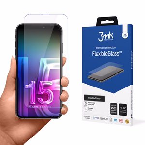 Hybrid glass 3mk FlexibleGlass v2.0 for Apple iPhone 15
