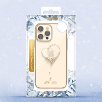 Kingxbar Elegant Series viedtālruņa apvalks iPhone 13 Pro aizmugures vāks caurspīdīgs