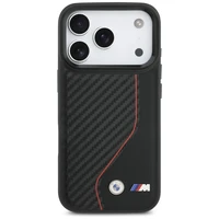 BMW M Carbon Line & Logo MagSafe viedtālruņa apvalks iPhone 17 Pro - sarkans