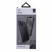 Uniq Hexa apvalks iPhone 12 Pro Max - melns