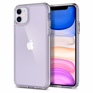 Spigen Ultra Hybrid viedtālruņa apvalks iPhone 11 - Skaidrs