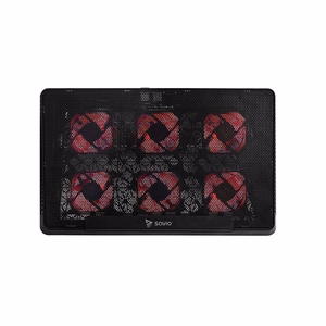 Laptop cooling pad, 6 backlit fans, 2000 RPM, SAVIO COS-01