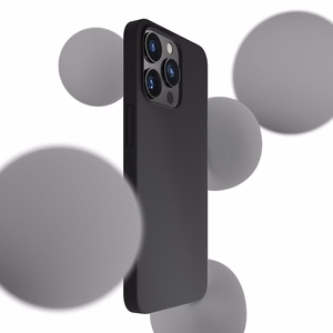 iPhone 13 Pro Max sērija 3mk Silicone Case - melns