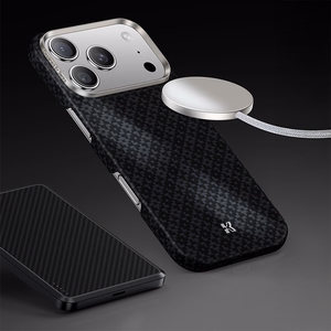 Benks Magnetic Armor Air Armor Grid Kevlar Case Metal Frame 600D (B068) for Iphone 17 Air black