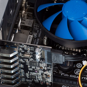 Orico PVU3 PCIe paplašināšanas karte ar 7 USB 3.0 pieslēgvietām galddatoriem – melns