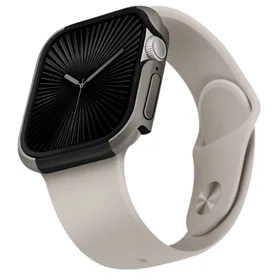 Uniq apvalks Valencia Apple Watch Series 46mm sudraba/titāna sudraba