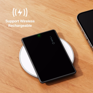 MiLi MiCard HD-P16-C Bluetooth izsekotājs Apple Find My tīklam, melns