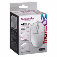 WIRED MOUSE DEFENDER AZORA MB-241 RF balts 1200dpi 3P