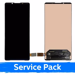Ar Sony Xperia 1 V saderīgs LCD displejs / melns / (servisa komplekts)