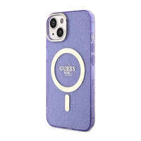 Guess GUHMP14MHCMCGU iPhone 14 Plus 6.7" violets auksinis viedtālruņa apvalks MagSafe