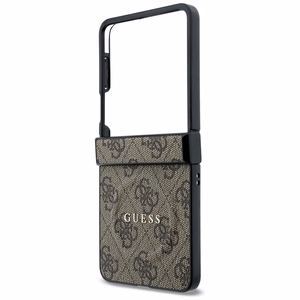 Brūns Guess 4G Classic MagSafe vāciņš Samsung Galaxy Z Flip8 tālrunim