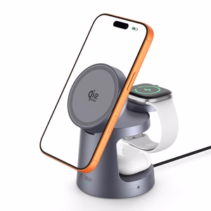 Tech-Protect QI2.2-25W-A48 3in1 Magnetic Wireless Charger - Navy Blue