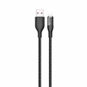 USB kabelis Dudao "L22L" pelēks "Lightning" 100cm (līdz 30W)