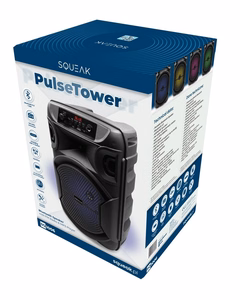 SQUEAK PulseTower SQ1006 karaoke skaļrunis, Bluetooth 5.3 + EDR