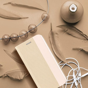 Чехол-книжка для Samsung A50 Sensitive Book золотой