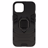Ring Armor viedtālruņa apvalks iPhone 15 melns