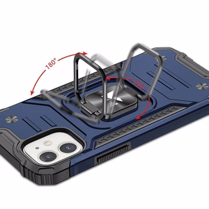 Wozinsky Ring Armor iPhone 14 Plus viedtālruņa apvalks ar magnētisko turētāju gredzenu zilas krāsas