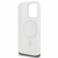 DKNY Atkārtots tekstūras raksts un svītra magnētiskais iPhone 16 Pro viedtālruņa apvalks - rozā