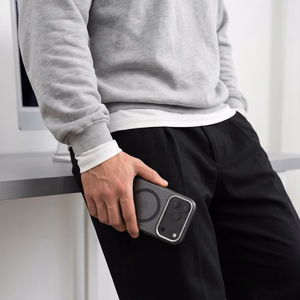 Tech-Protect MagZero MagSafe maciņš iPhone 17 Pro / 18 Pro, caurspīdīgs matēts melns
