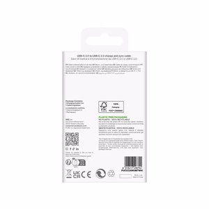 Puro TPE 25W USB-C - USB-C 3m kabelis - balts