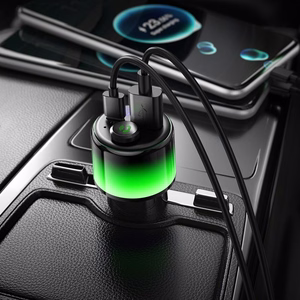 Melns automašīnas Bluetooth raidītājs Hoco E166 ar 2 x USB-A, USB-C, QC 3.0 un PD 42 W