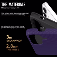 Perfectionists Trīsstūra korpuss Samsung S921 S24/S931 S25 violets