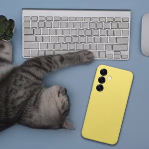 Silikona viedtālruņa apvalks 2mm XIAOMI REDMI 15C citronu