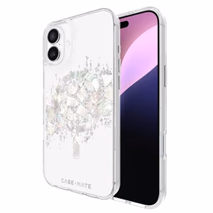 Case-Mate Karat MagSafe vāciņš ar perlamutra ielaidumiem ierīcei iPhone 16 Plus, A Touch of Pearl