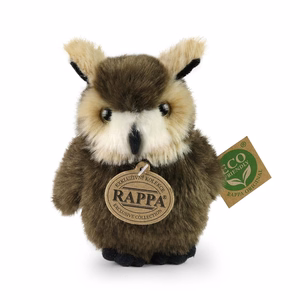 Rappa videi draudzīga reālistiska pūces plīša rotaļlieta, 13 cm