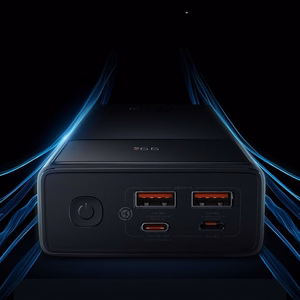 Baseus EnerFill FP41 30000mAh 22.5W portatīvais lādētājs ar Baseus Simple USB-A - USB-C 3A 30cm kabeli - melna