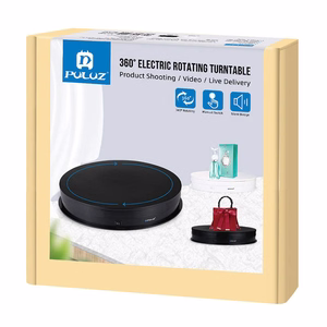 Elektriskais rotējošais displeja statīvs Puluz 30 cm USB (melns)
