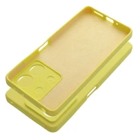 Silikona viedtālruņa apvalks 2mm XIAOMI REDMI NOTE 13 5G citrondzeltens