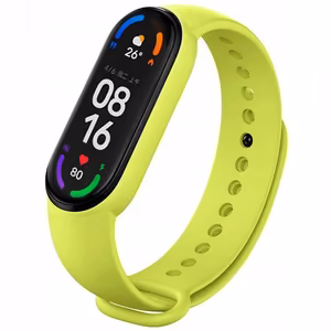 Silikona siksniņa XIAOMI Mi Band 5 / 6 / 7 zaļa (05)