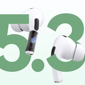 Dudao U19 Bluetooth гарнитура LED TWS V5.3 белый