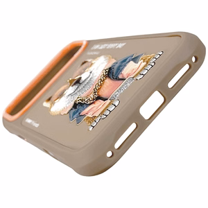 Nimmy Glasses Cool nag viedtālruņa apvalks iPhone 17 Pro - bēšs