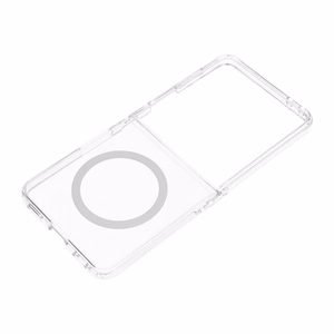 Caurspīdīgs 4sF-S Clear vāciņš ar MagSafe atbalstu Samsung Galaxy Z Flip8 tālrunim