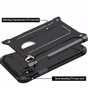 ARMOR viedtālruņa apvalks IPHONE X melns