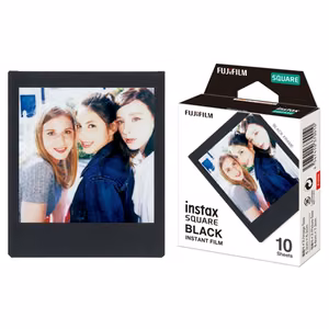 Fujifilm Instax Square Instant Film Black Glossy Quantity 10