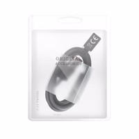 USB A uz Type C 3.0 2A kabelis HD2 1 m melns