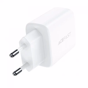Acefast сетевое зарядное устройство USB Type C / USB 20W, PPS, PD, QC 3.0, AFC, FCP белое (A25 white)