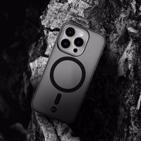 Viedtālruņa apvalks FORCELL F-PROTECT Levels ar divslāņu 4D tehnoloģiju, militārā triecientesta sertifikātu, saderīgs ar MagSafe, paredzēts IPHONE 16 PLUS dūmakains melns