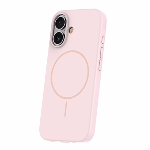 Silikona Thin Mag maciņš for iPhone 16e / 17e gaiši rozā