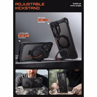 Supcase UB Grip Mag MagSafe futrālis Samsung Galaxy S26 Ultra - Melns